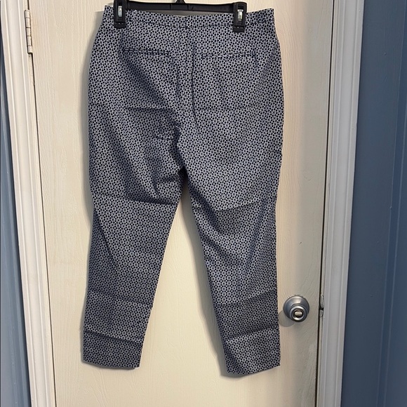 Reitmans Blue Tailored Trousers with Subtle Checkered Pattern - Picture 4 of 5
